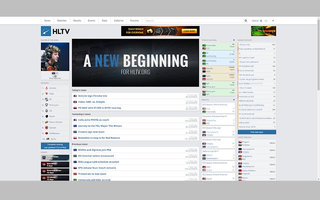 hltv wide  from Chrome web store to be run with OffiDocs Chromium online