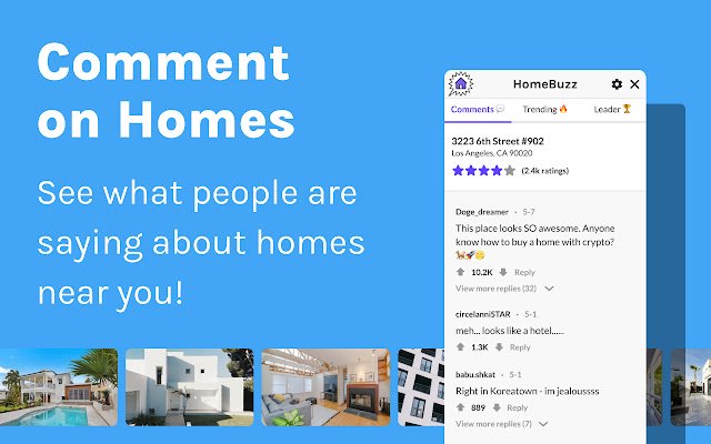 HomeBuzz Comment on Real Estate Listings  from Chrome web store to be run with OffiDocs Chromium online