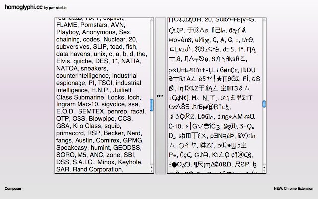 Homoglyphi.cc из интернет-магазина Chrome будет работать с онлайн-версией OffiDocs Chromium