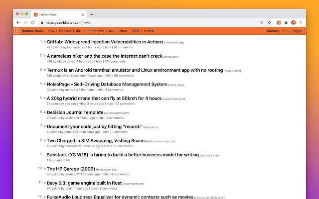 Honcho — Một Hacker News sạch hơn, đẹp hơn từ cửa hàng Chrome trực tuyến sẽ được chạy với OffiDocs Chromium trực tuyến