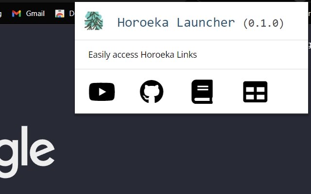 Horoeka Quick Launcher из интернет-магазина Chrome будет работать с OffiDocs Chromium онлайн