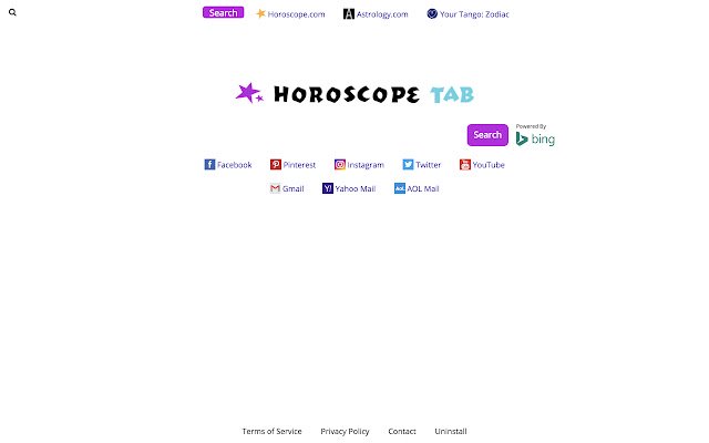 Horoscope Tab  from Chrome web store to be run with OffiDocs Chromium online