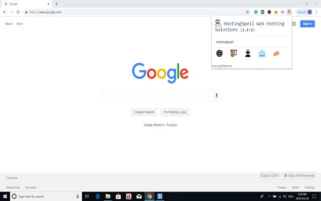 ক্রোম ওয়েব স্টোর থেকে HostingSpell OffiDocs Chromium অনলাইনে চালানো হবে