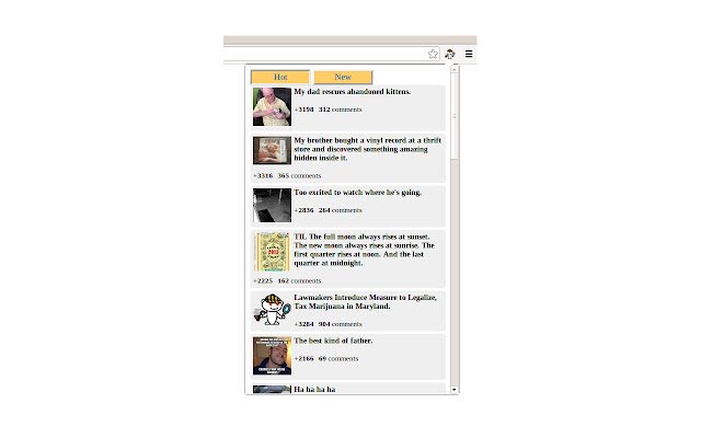 Hot And New Reddits  from Chrome web store to be run with OffiDocs Chromium online