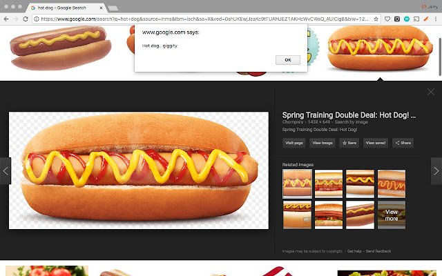 HOTDOG?  from Chrome web store to be run with OffiDocs Chromium online