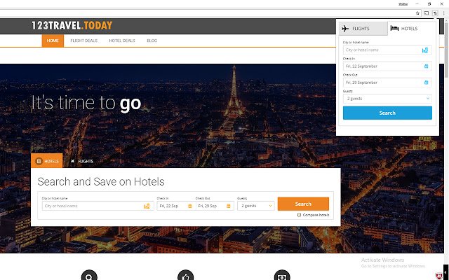 Hotels  Flight Deals Search  from Chrome web store to be run with OffiDocs Chromium online