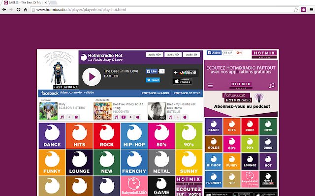 Hotmixradio Track Search on Google Music  from Chrome web store to be run with OffiDocs Chromium online