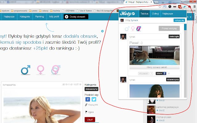 Hoty.pl najgorętsze obrazki w sieci.  from Chrome web store to be run with OffiDocs Chromium online