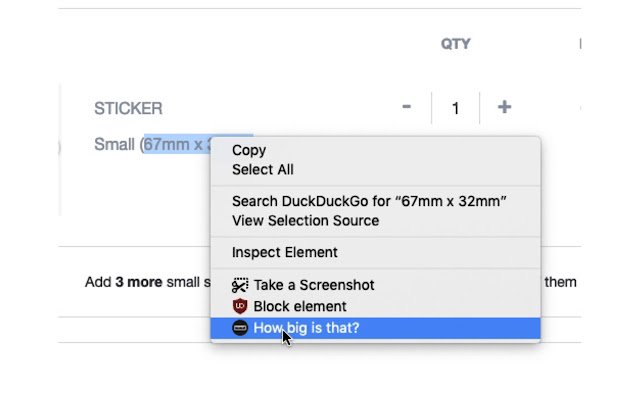 How big is that?  from Chrome web store to be run with OffiDocs Chromium online