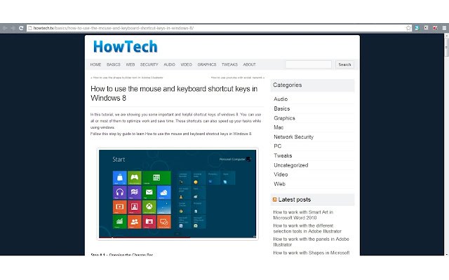 HowTech  from Chrome web store to be run with OffiDocs Chromium online