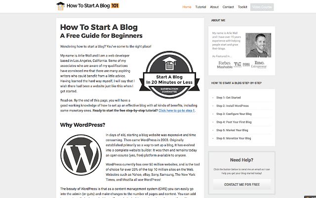 How To Start A Blog 101  from Chrome web store to be run with OffiDocs Chromium online