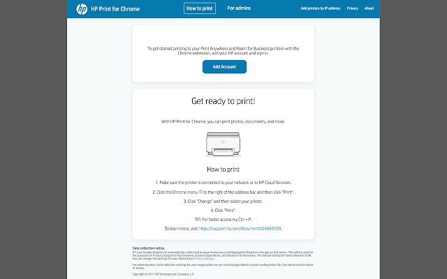 HP Print for Chrome  from Chrome web store to be run with OffiDocs Chromium online