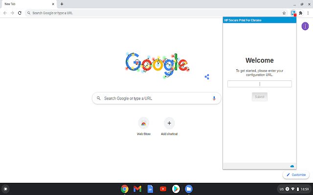 HP Secure Print For Chrome  from Chrome web store to be run with OffiDocs Chromium online