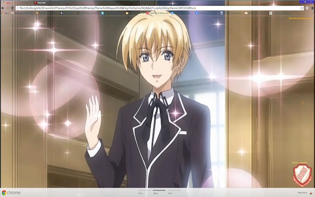 Tema HS.DxD Yuuto 01 1366x768 dari toko web Chrome untuk dijalankan dengan OffiDocs Chromium online