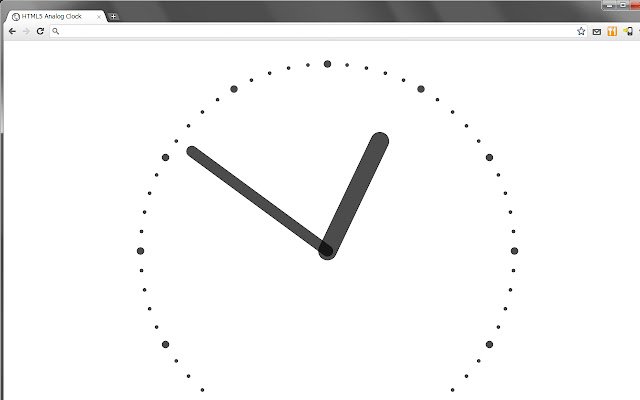 HTML5 Analog Clock  from Chrome web store to be run with OffiDocs Chromium online