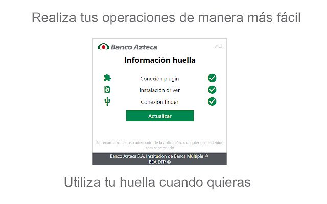 HuellaDigitalPersonaBAZ de Chrome web store se ejecutará con OffiDocs Chromium en línea