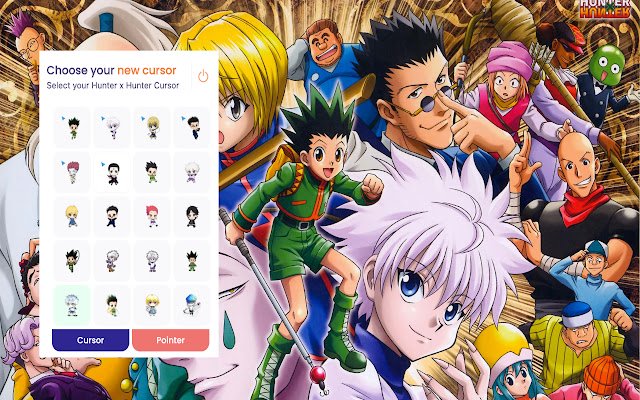 Hunter x Hunter Anime Cursor  from Chrome web store to be run with OffiDocs Chromium online