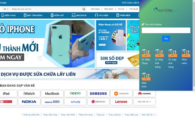 Huy Dung Mobile ຈາກ Chrome web store ທີ່ຈະດໍາເນີນການກັບ OffiDocs Chromium ອອນໄລນ໌