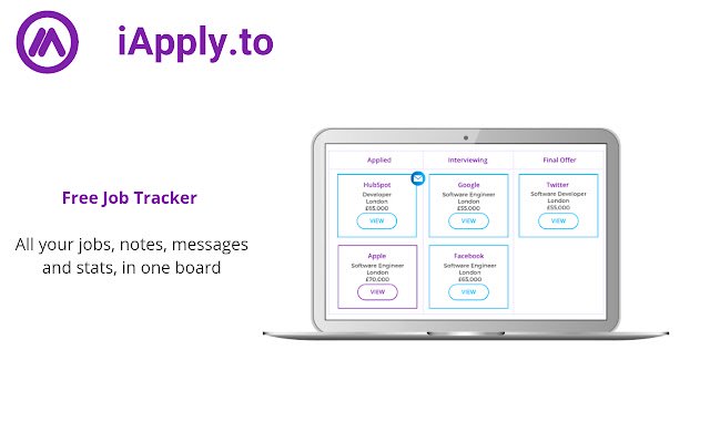 iApply.to: Free Job Search Tracker  from Chrome web store to be run with OffiDocs Chromium online