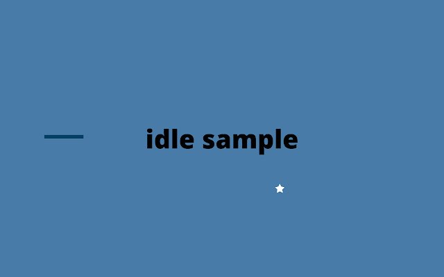 Idle Simple  from Chrome web store to be run with OffiDocs Chromium online