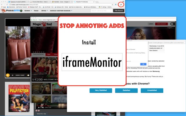 iframeMonitor  from Chrome web store to be run with OffiDocs Chromium online