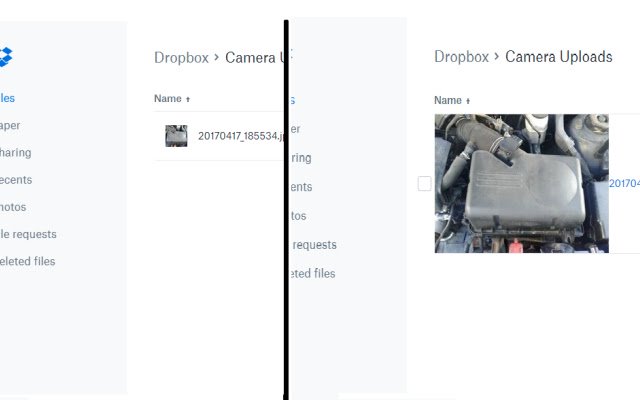 Image Previewer for Dropbox  from Chrome web store to be run with OffiDocs Chromium online