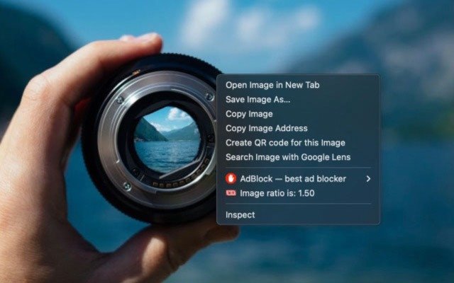 Image ratio preview  from Chrome web store to be run with OffiDocs Chromium online