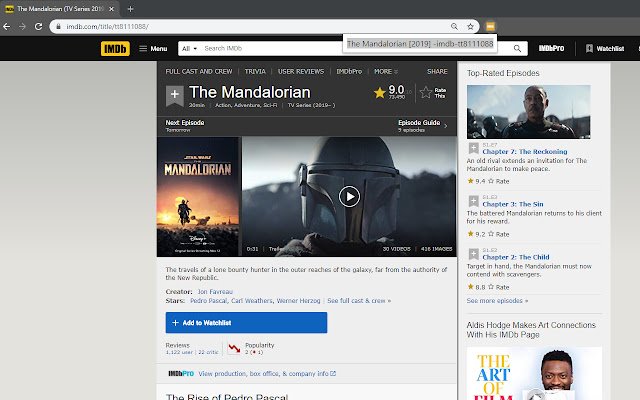 IMDb filename reference  from Chrome web store to be run with OffiDocs Chromium online