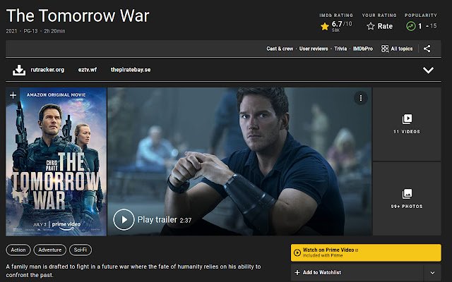 IMDB to torrents  from Chrome web store to be run with OffiDocs Chromium online