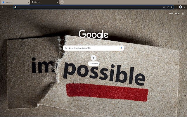 Impossible Browser Theme  from Chrome web store to be run with OffiDocs Chromium online