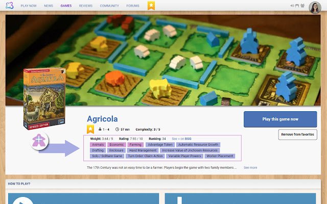 Improved BGA game info  from Chrome web store to be run with OffiDocs Chromium online