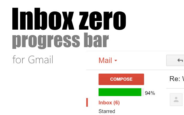 Inbox Zero Progress Bar із веб-магазину Chrome, який можна запускати за допомогою OffiDocs Chromium онлайн