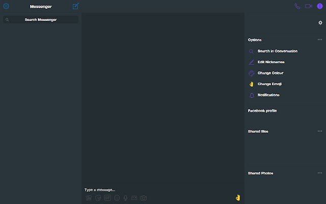 Incognito Messenger Theme (Dark)  from Chrome web store to be run with OffiDocs Chromium online