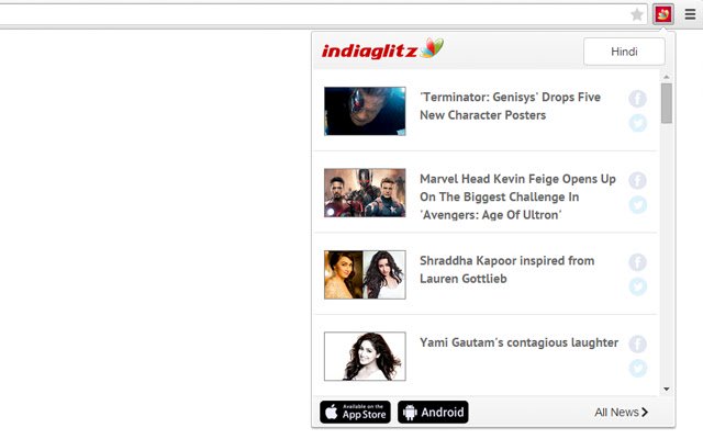 IndiaGlitz Hindi Tamil Telugu  from Chrome web store to be run with OffiDocs Chromium online