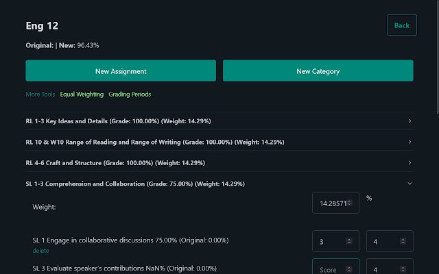 Infinite Campus Grade Predictor  from Chrome web store to be run with OffiDocs Chromium online