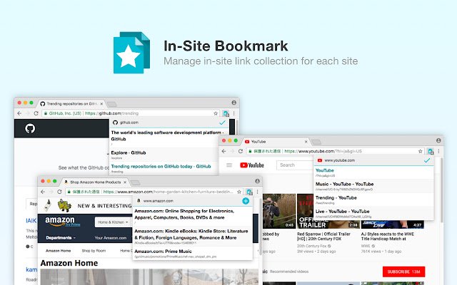 In Site Bookmark  from Chrome web store to be run with OffiDocs Chromium online