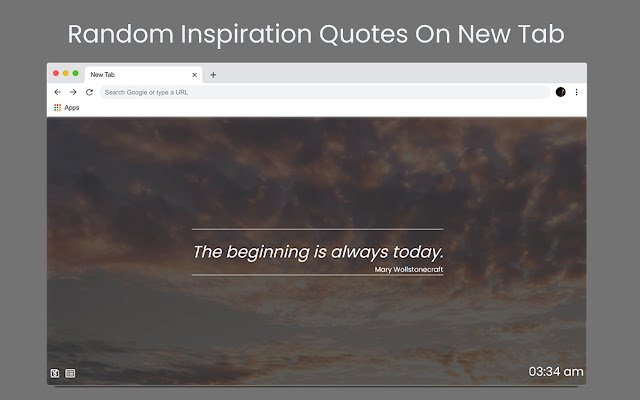 inspiredTab: Inspirational Quotes on New Tabs  from Chrome web store to be run with OffiDocs Chromium online