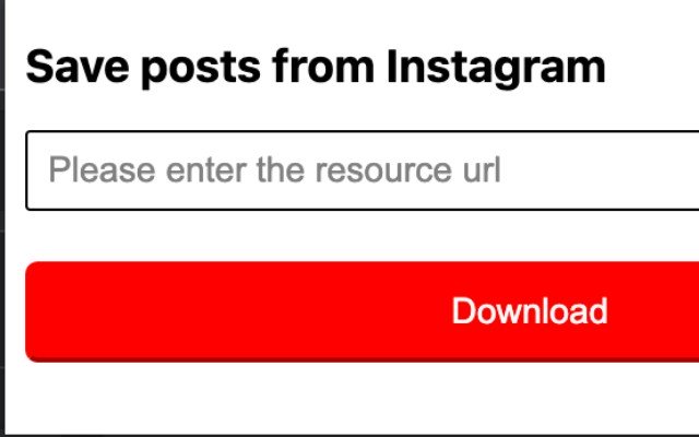 Instagram Downloader  from Chrome web store to be run with OffiDocs Chromium online