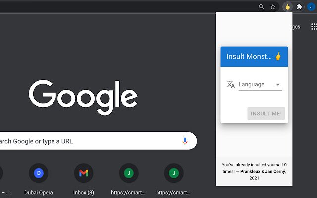 Insult Monster  from Chrome web store to be run with OffiDocs Chromium online