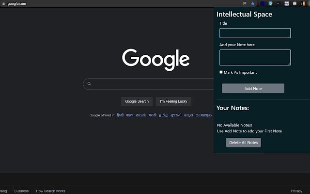 Intellectual Space  from Chrome web store to be run with OffiDocs Chromium online