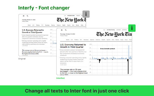 Interfy  from Chrome web store to be run with OffiDocs Chromium online