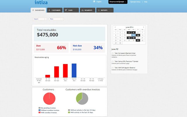 Intiza  from Chrome web store to be run with OffiDocs Chromium online