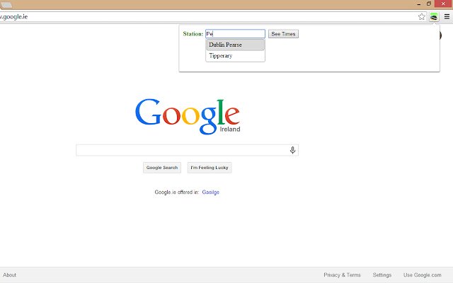 Ireland Train Times  from Chrome web store to be run with OffiDocs Chromium online