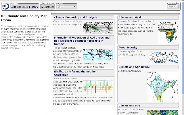 IRI Climate and Society Map Room  from Chrome web store to be run with OffiDocs Chromium online