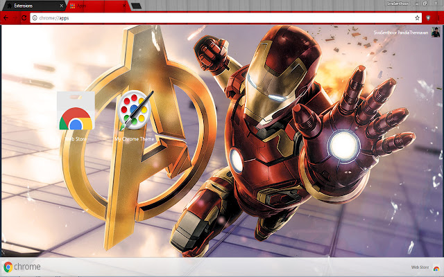 IronMan (alias) SuperAvenger dari toko web Chrome untuk dijalankan dengan OffiDocs Chromium online