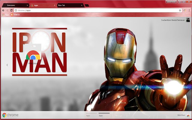 Iron Man Avengers  from Chrome web store to be run with OffiDocs Chromium online