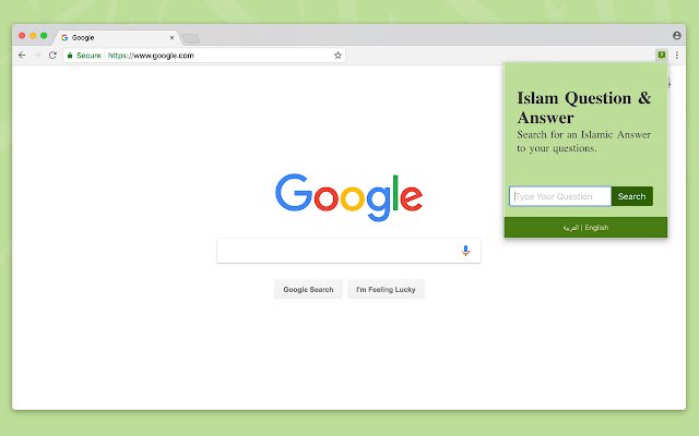 IslamQA Search Plugin  from Chrome web store to be run with OffiDocs Chromium online