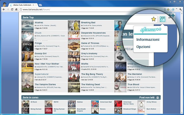 italiansubs plus plus  from Chrome web store to be run with OffiDocs Chromium online