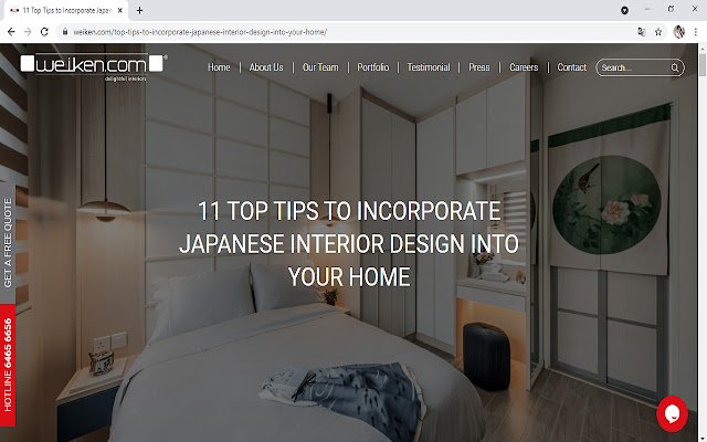 Japanese interior design  from Chrome web store to be run with OffiDocs Chromium online