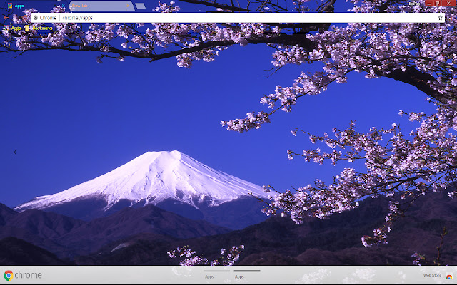 Japan Mount Fuji Mountain 1366*768  from Chrome web store to be run with OffiDocs Chromium online